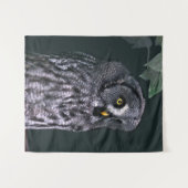 Große Graueule Halloween-Wildlife-Kunst Wandteppich (Vorderseite (Horizontal))
