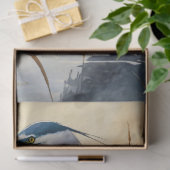Große Graureiher-Dekupage (2) Seidenpapier (Geschenk)