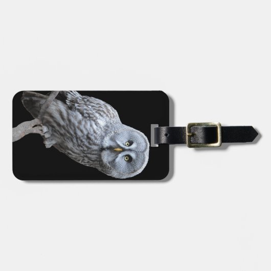 Große Grauschale Gepäckanhänger (Vorderseite horizontal)