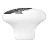 Große Grauschale Keramikknauf (Seitenansicht)