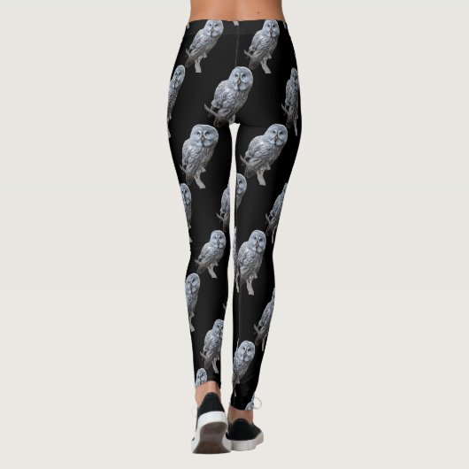 Große Grauschale Leggings (Rückseite)