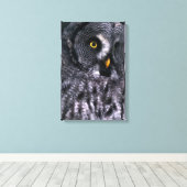 Große Grauschale Leinwanddruck (Insitu (Holzboden))