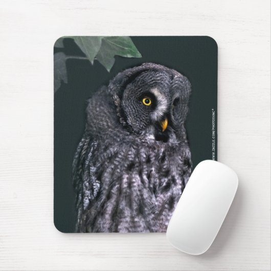 Große Grauschale Mousepad (Mit Mouse)