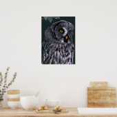 Große Grauschale Poster (Küche)