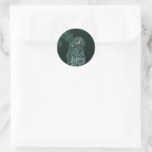 Große Grauschale Runder Aufkleber (Tasche)