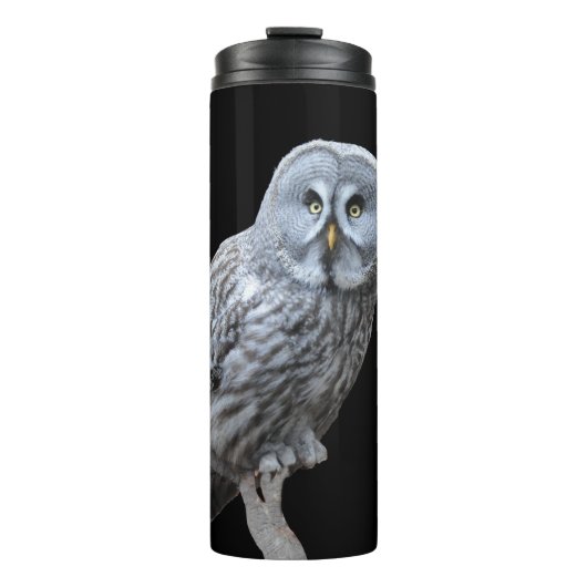 Große Grauschale Thermosbecher (Vorderseite)