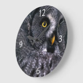 Große Grauschale Wanduhr (Winkel)