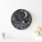 Große Grauschale Wanduhr (Zuhause)
