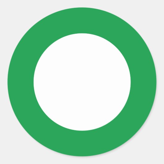 Große Grenzen - Aufkleber für den grünen Warnkreis (Vorderseite)