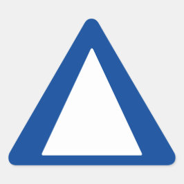 Große Grenzen - Blue Alert Dreieckiger Aufkleber