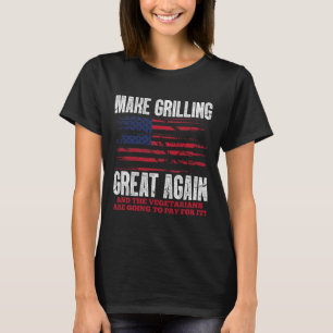 Große Grillen wieder lustige Trump-Grillen Pit Mas T-Shirt