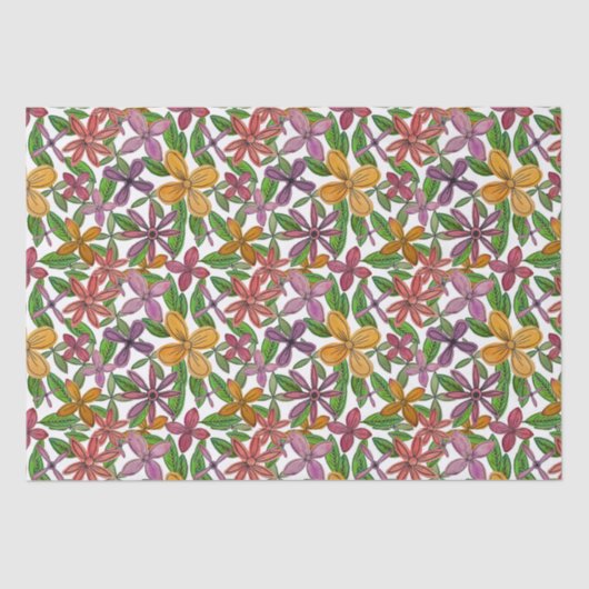 Große große Blume Seidenpapier (Vorderseite)