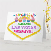 GROSSE GRÖSSE GLÜCKLICHER GEBURTSTAG LAS VEGAS MÄD KARTE (Gelbe Blume)