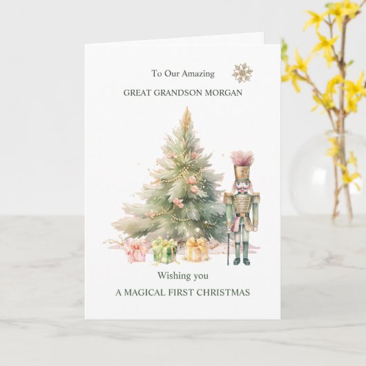 Große Große Große Weihnachtsnachtsnachtskarte Karte (Gelbe Blume)