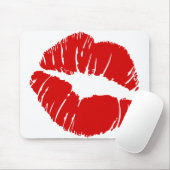 Große große Lippen küssen riesige Lippenenormen Mousepad (Mit Mouse)