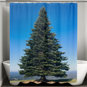 Große große Pinienwälder Natur Lover Woodland Fluc Duschvorhang