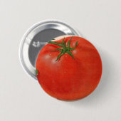 große, große saftige Tomate Button (Vorne & Hinten)