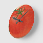 große große saftige Tomate Runde Wanduhr (Winkel)