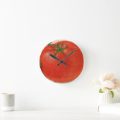 große große saftige Tomate Runde Wanduhr (Zuhause)