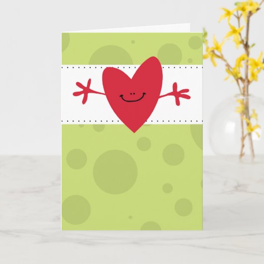 Große große Umarmung Karte (Gelbe Blume)