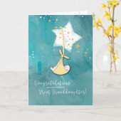 Große Großeltern für große Enkeltochter-Glückwunsc Karte (Gelbe Blume)