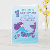 Große Großmutter 1. Geburtstag Funkelnd Karte (Gelbe Blume)