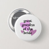 Große Großmutter der Braut Button (Vorne & Hinten)