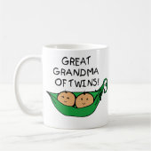Große Großmutter der Zwillings-Hülse Kaffeetasse (Links)
