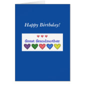 Große Großmutter Geburtstagskarte (Vorne)