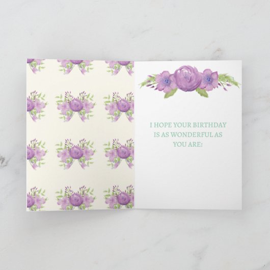 Große Großmutter Geburtstagskarte Karte (Innenseite)