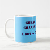 GROSSE GROSSMUTTER, habe ich SIE UNTER MEINEM Kaffeetasse (Links)