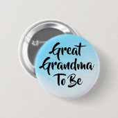 Große Großmutter, zum Babyparty-Knöpfe zu sein Button (Vorne & Hinten)