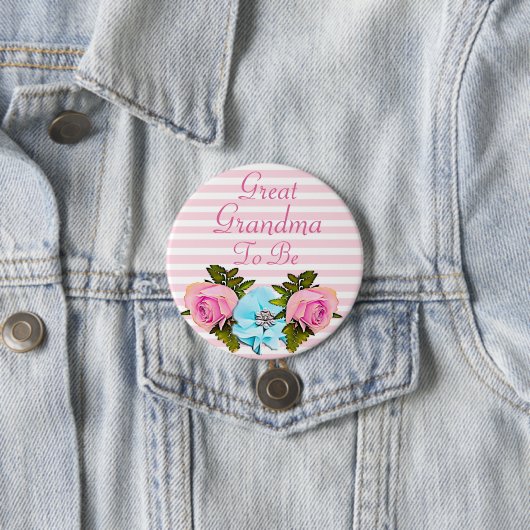 Große Großmutter, zum Babypartyknopf zu sein Button (Beispiel)