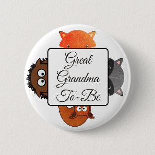 Große Großmutter, zum Knopffox-Waldthema zu sein Button
