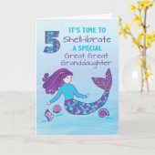 Große Großtochter 5. Geburtstag Funkelnd Karte (Gelbe Blume)