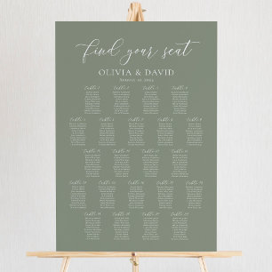 Größe Grün 22 Tische für Sitzplätze Poster