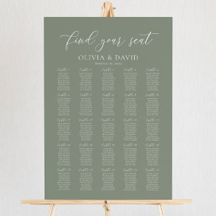 Größe Grün 25 Tische für Sitzplätze Poster