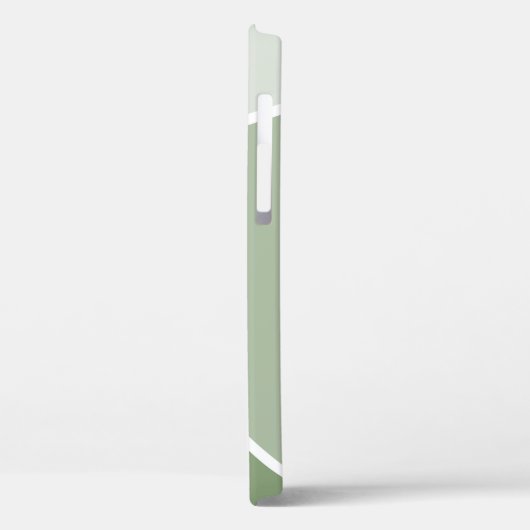 Größe Grün geometrisch Case-Mate iPhone Hülle (Rückseite / Links)