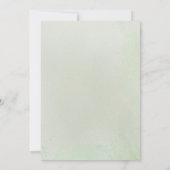 Größe Grün mit Peach-Rose Save The Date (Rückseite)