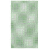 Große, grün-weiße Gingham-Karo-Muster Geometrie Tischdecke (Vorderseite)