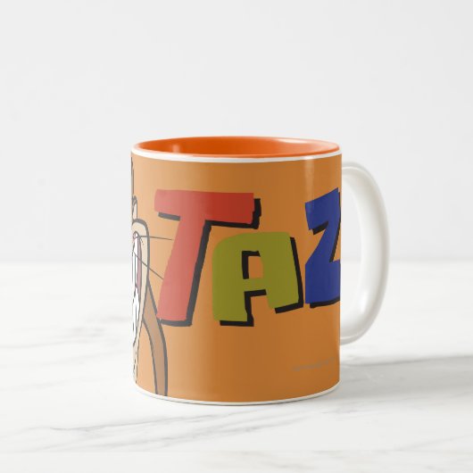 Große Grundierung TAZ™ Zweifarbige Tasse (VorderseiteRechts)