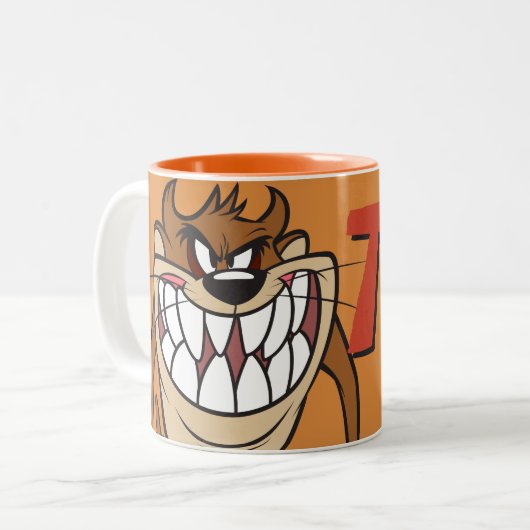 Große Grundierung TAZ™ Zweifarbige Tasse (Vorderseite Links)