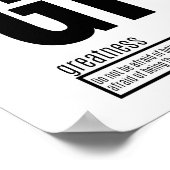 Größe - Grundlegende Erfolgsfaktoren Poster (Ecke)