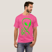 Große grüne Alien T-Shirt (Vorne ganz)