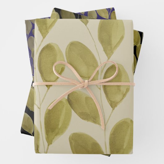 Große grüne Farbe Geschenkpapier Set (Beispiel)