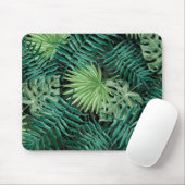 Große grüne Farn-Palme und Monstera tropische Mousepad (Mit Mouse)