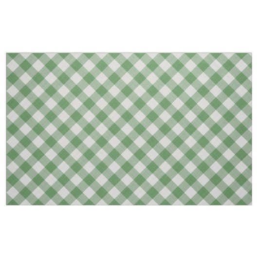 Große grüne Gingham-Karo Muster Geometrie Stoff (Fat Quarter (45,7 x 55,9 cm))