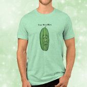 Große grüne Pickle mit überraschender Aussicht Tri-Blend Shirt