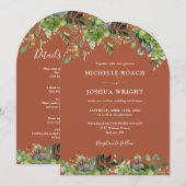 Grosse, grüne Vegetation Einladung (Vorne/Hinten)