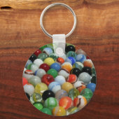 Große Gruppe antiker Spielzeugmarbeln Schlüsselanhänger (Vorderseite)